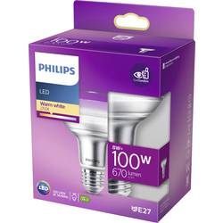 Philips LED 77387800 LED Energetická třída (EEK2021) F (A - G) E27 žárovka 8 W = 100 W teplá bílá (Ø x d) 8 cm x 11.2 cm 1 ks