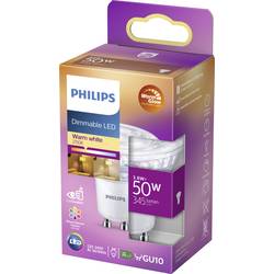 Philips LED 77423300 LED Energetická třída (EEK2021) F (A - G) GU10 žárovka 3.8 W = 50 W teplá bílá (Ø x v) 5 cm x 5.4 cm stmívatelná 1 ks