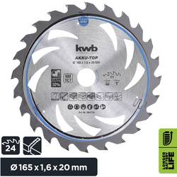 kwb 584754 tvrdokovový pilový kotouč 165 x 20 x 1 mm Počet zubů (na palec): 24 1 ks