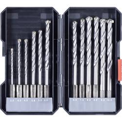 kwb 108840 nástrojová ocel sada spirálového vrtáku na kámen 12dílná 4 mm, 5 mm, 6 mm, 8 mm, 10 mm, 3 mm, 9 mm válcová stopka 1 sada