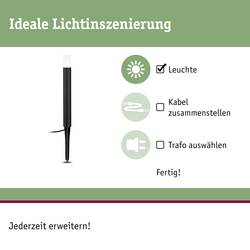 Paulmann 94536 Osvětlovací systém Plug&Shine Sloupkové LED svítidlo LED 3 W teplá bílá antracitová