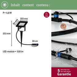 Paulmann 4000870945742 94574 Osvětlovací systém Plug&Shine LED zahradní reflektor LED 6.8 W teplá bílá černá