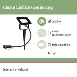 Paulmann 4000870945742 94574 Osvětlovací systém Plug&Shine LED zahradní reflektor LED 6.8 W teplá bílá černá