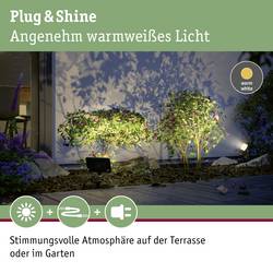Paulmann 4000870945742 94574 Osvětlovací systém Plug&Shine LED zahradní reflektor LED 6.8 W teplá bílá černá