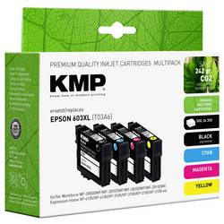 KMP Ink náhradní Epson 603XL, T03A6, T03A1, T03A2, T03A3, T03A4 kompatibilní kombinované balení černá, azurová, purppurová, žlutá E201V 1650,4005