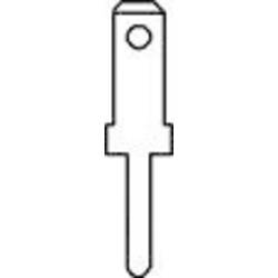 Vogt Verbindungstechnik 3775b08.68 faston zástrčka Šířka zástrčky: 2.8 mm Tloušťka konektoru: 0.8 mm 180 ° bez izolace kov 100 ks