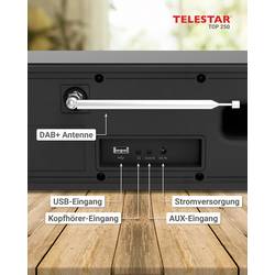 Telestar TOP 250 Schwarz 5700250 internetové přenosné rádio, DAB+, internetové, FM, černá