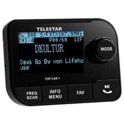 Telestar TOP CAR 1 DAB+ rádio adaptér do auta funkce handsfree, uchycení přísavkami