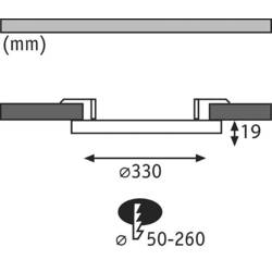 Paulmann 95390 Cover-it LED panel vestavný, LED, 22 W, bílá