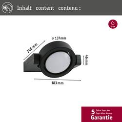 Paulmann Swivea 94406 venkovní nástěnné osvětlení LED pevně vestavěné LED 8 W antracitová