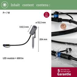 Paulmann 94368 Osvětlovací systém Plug&Shine teplá bílá šedá