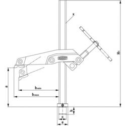 Bessey TW28GRS30-12 Rozpětí (max.):300 mm Délka vyložení:120 mm