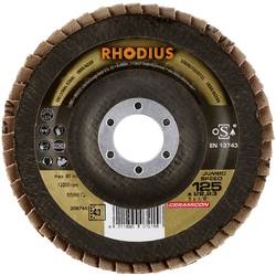 Rhodius 208746 JUMBO SPEED vějířový brusný kotouč Průměr 125 mm Ø otvoru 22.23 mm Zrnitost 40 nerezová ocel 1 ks