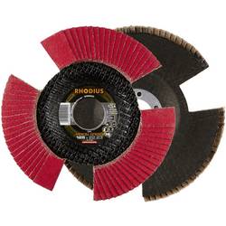 Rhodius 210646 VISION SPEED vějířovitý brusný kotouč Průměr 125 mm Ø otvoru 22.23 mm Zrnitost 80 nerezová ocel 1 ks