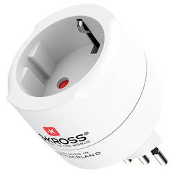 Skross 1.500272C-E cestovní adaptér SKROSS - Europe to Switzerland Italy Braz Single adapter