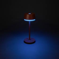 Konstsmide 7830-960 Lyon Akumulátorová stolní LED lampa 2.5 W teplá bílá, RGB terakota