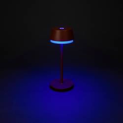 Konstsmide 7830-960 Lyon Akumulátorová stolní LED lampa 2.5 W teplá bílá, RGB terakota