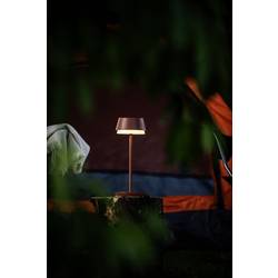 Konstsmide 7830-960 Lyon Akumulátorová stolní LED lampa 2.5 W teplá bílá, RGB terakota