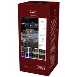 Konstsmide 7830-630 Lyon Akumulátorová stolní LED lampa 2.5 W teplá bílá, RGB zeleno-šedá