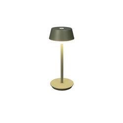 Konstsmide 7830-630 Lyon Akumulátorová stolní LED lampa 2.5 W teplá bílá, RGB zeleno-šedá
