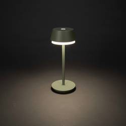 Konstsmide 7830-630 Lyon Akumulátorová stolní LED lampa 2.5 W teplá bílá, RGB zeleno-šedá