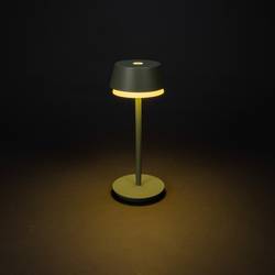 Konstsmide 7830-630 Lyon Akumulátorová stolní LED lampa 2.5 W teplá bílá, RGB zeleno-šedá