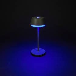 Konstsmide 7830-630 Lyon Akumulátorová stolní LED lampa 2.5 W teplá bílá, RGB zeleno-šedá