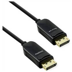 Value DisplayPort kabel Konektor DisplayPort, Konektor DisplayPort 30 m černá 14.99.3468 AOC (aktivní optický kabel) Kabel DisplayPort