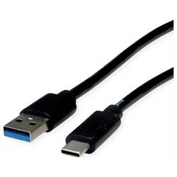 roline recycled material 11.45.9010 USB 3.0 USB kabel Kabel 0.5 m černá 1 ks