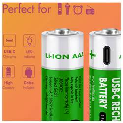 LogiLink LR03RCB2 akumulátor AAA Li-Ion 1.5 V 2 ks