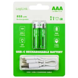 LogiLink LR03RCB2 akumulátor AAA Li-Ion 1.5 V 2 ks