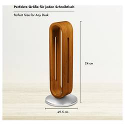 LogiLink AA0193 stojan na sluchátka hnědá, stříbrná