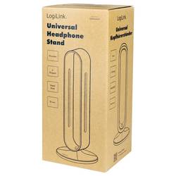 LogiLink AA0193 stojan na sluchátka hnědá, stříbrná