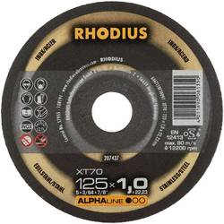 Rhodius XT70 BOX 208226 řezný kotouč rovný 125 mm 10 ks nerezová ocel, ocel