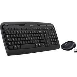 Logitech MK330 bezdrátový sada klávesnice a myše tlačítka multimédií německá, QWERTZ černá