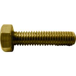 TOOLCRAFT 216291 šestihranný šroub M2 10 mm vnější šestihran DIN 933 mosaz 10 ks