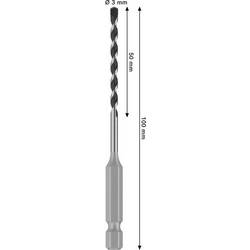 Bosch Accessories 2608706968 2608706968 tvrdý kov spirálový vrták na kámen 3 mm Celková délka 100 mm osazen tvrdokovem 1 ks