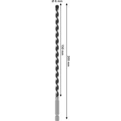 Bosch Accessories 2608706978 2608706978 tvrdý kov spirálový vrták na kámen osazen tvrdokovem šestihran 1 ks