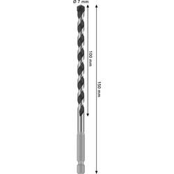 Bosch Accessories 2608706984 2608706984 tvrdý kov spirálový vrták na kámen osazen tvrdokovem šestihran 1 ks