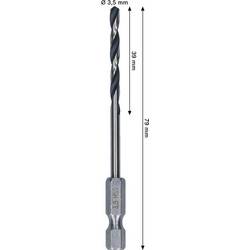 Bosch Accessories 2608577868 2608577868 HSS kovový spirálový vrták 3.5 mm Celková délka 79 mm 1 ks