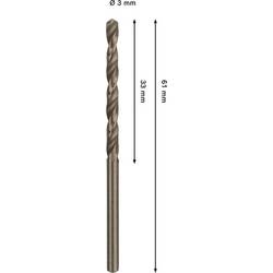 Bosch Accessories 2608577591 2608577591 HSS-Co kovový spirálový vrták Celková délka 61 mm Cobalt 1 ks