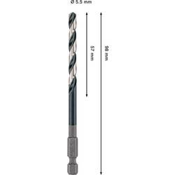 Bosch Accessories 2608577574 2608577574 HSS kovový spirálový vrták Celková délka 98 mm 6,35 mm 1 ks