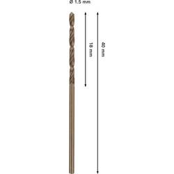 Bosch Accessories 2608577588 2608577588 HSS-Co kovový spirálový vrták Celková délka 40 mm 1 ks