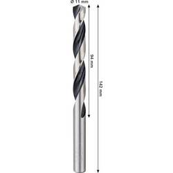 Bosch Accessories 2608577852 2608577852 HSS kovový spirálový vrták 11 mm Celková délka 142 mm 1 ks