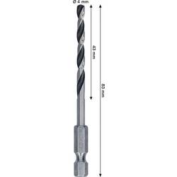 Bosch Accessories 2608577869 2608577869 HSS kovový spirálový vrták 4 mm Celková délka 83 mm 1 ks