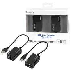 LogiLink UA0021D USB 1.1 extender (prodloužení) přes síťový kabel RJ45 60 m
