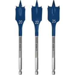 Bosch Accessories 2608902107 sada plochých frézovacích vrtáků 20 mm, 22 mm, 25 mm 3 ks