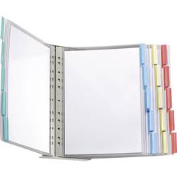 Durable nástěnný držák pohledové tabule Display-System Wall červená, žlutá, zelená, modrá 20 x DIN A4 Počet dodaných průhledných tabulek 20