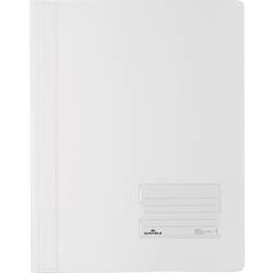 Durable DURALUX 268002 rychlovazač bílá DIN A4+ okénko pro popisek (90 x 57 mm) , ochrana proti natržení, Vnitřní kapsa (na zadní straně)