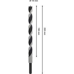 Bosch Accessories 2608577725 spirálový vrták do dřeva 14 mm Celková délka 250 mm 1 ks